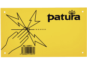 Patura Warnschild beidseitige Skizze "Achtung Stromschlaggefahr" Patura Warnschild beidseitige Skizze "Achtung Stromschlaggefahr"