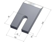 MWS Hackmesser, 120 x 200 x 18 mm, für Starchl MK MWS Hackmesser, 120 x 200 x 18 mm, für Starchl MK