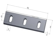 MWS Hackmesser, 150 x 40 x 5 mm, für Neuhauser NHR 1-4 MWS Hackmesser, 150 x 40 x 5 mm, für Neuhauser NHR 1-4
