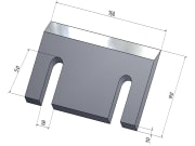 MWS Hackmesser, 160 x 90 x 10 mm, für NHS 480 MWS Hackmesser, 160 x 90 x 10 mm, für NHS 480
