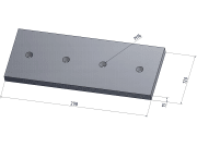 MWS Gegenmesser, 298 x 120 x 15 mm für LGU Chipper 100-30 MWS Gegenmesser, 298 x 120 x 15 mm für LGU Chipper 100-30