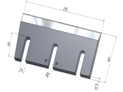 MWS Hackmesser, 215 x 100 x 12,5 mm, für LGU Master 2-15 MK, Pezzolato 150 MWS Hackmesser, 215 x 100 x 12,5 mm, für LGU Master 2-15 MK, Pezzolato 150