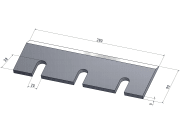 MWS Hackmesser, 280 x 90 x 9 mm, für PATU DC 100 MWS Hackmesser, 280 x 90 x 9 mm, für PATU DC 100