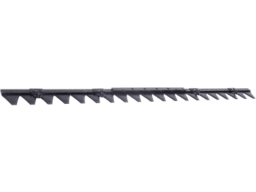 ESM Mähmesser 122 cm, Schwinghebelbalken, gewölbte Klingen, Verstärkungsleiste 5–6 mm, Klingen 24, für Bertolini, Bucher ESM Mähmesser 122 cm, Schwinghebelbalken, gewölbte Klingen, Verstärkungsleiste 5–6 mm, Klingen 24, für Bertolini, Bucher