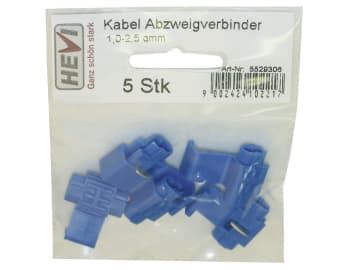 Hevi Abzweigverbinder-Sortiment 5 St. Abzweigverbinder 1,0 – 2,5 mm² Hevi Abzweigverbinder-Sortiment 5 St. Abzweigverbinder 1,0 – 2,5 mm²