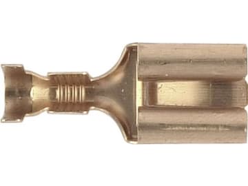 Herth + Buss Flachsteckhülse 9,5 x 1,2 mm, Kabel 4 – 6 mm², Zinnbronze vorverzinnt; unisoliert, mit Rastnase, 50 251 239 Herth + Buss Flachsteckhülse 9,5 x 1,2 mm, Kabel 4 – 6 mm², Zinnbronze vorverzinnt; unisoliert, mit Rastnase, 50 251 239