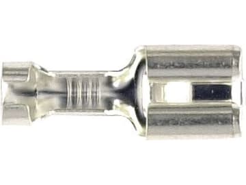 Herth + Buss Flachsteckhülse 6,3 x 0,8 mm, Kabel 1,5 – 2,5 mm², Bronze versilbert; unisoliert, mit Rastnase, 50 251 317 Herth + Buss Flachsteckhülse 6,3 x 0,8 mm, Kabel 1,5 – 2,5 mm², Bronze versilbert; unisoliert, mit Rastnase, 50 251 317