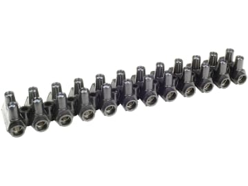 Herth + Buss Lüsterklemme 12-polig, Querschnitt Kabel 16 mm², Schraubkontakt, schwarz, 50 291 023 Herth + Buss Lüsterklemme 12-polig, Querschnitt Kabel 16 mm², Schraubkontakt, schwarz, 50 291 023