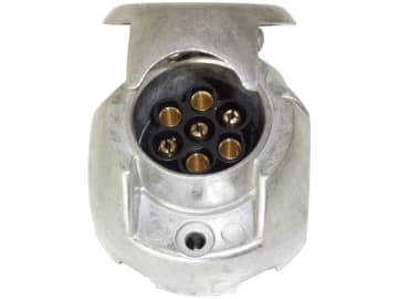 Herth + Buss Steckdose "N-Typ", 7-polig, 6 – 12 V, Schraubanschluss, Aluminium, ISO 1724 N-Typ, mit Nebelschlussleuchtenabschaltung, 51 305 145 Herth + Buss Steckdose "N-Typ", 7-polig, 6 – 12 V, Schraubanschluss, Aluminium, ISO 1724 N-Typ, mit Nebelschlussleuchtenabschaltung, 51 305 145