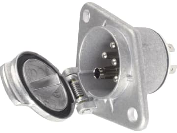 Herth + Buss Steckdose "S-Typ", 7-polig, 24 V, Flachsteckanschluss, Aluminium, 51 305 298 Herth + Buss Steckdose "S-Typ", 7-polig, 24 V, Flachsteckanschluss, Aluminium, 51 305 298
