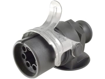 Herth + Buss ABS-Stecker 5-polig, 24 V, Crimpverbinder, mit Zugentlastung, gedrehten Kontakten, Trompetenkappe und Manteldichtung, 51 305 548 Herth + Buss ABS-Stecker 5-polig, 24 V, Crimpverbinder, mit Zugentlastung, gedrehten Kontakten, Trompetenkappe und Manteldichtung, 51 305 548
