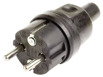 Herth + Buss Stecker 250 V, 2-polig, Schraubanschluss, mit Schutzkontakt und Knickschutz, 51 307 010 Herth + Buss Stecker 250 V, 2-polig, Schraubanschluss, mit Schutzkontakt und Knickschutz, 51 307 010
