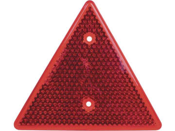 Herth + Buss Rückstrahler dreieckig, rot, 160 x 140 mm, geschraubt; mit Bohrung, 78 623 110 Herth + Buss Rückstrahler dreieckig, rot, 160 x 140 mm, geschraubt; mit Bohrung, 78 623 110