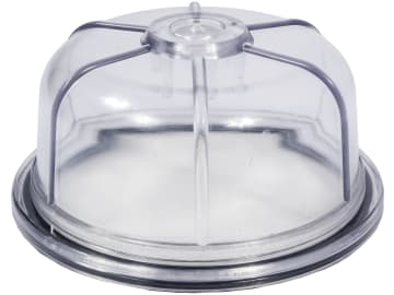Hücobi Klarsichttasse Plexiglas, ohne Bohrung, für Syphonabscheider RIV, Alu-Ausführung, 8229 000001 Hücobi Klarsichttasse Plexiglas, ohne Bohrung, für Syphonabscheider RIV, Alu-Ausführung, 8229 000001