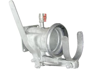 Hücobi Saugschlauch-Schnellkuppler "Perrot", 159, 6", verzinkt, schwere Ausführung, 3/4" Entlüftungshahn, mit angeschweißtem Kardanbecher und Flansch, V2A-Gewindespindel M10, 8432 159150 Hücobi Saugschlauch-Schnellkuppler "Perrot", 159, 6", verzinkt, schwere Ausführung, 3/4" Entlüftungshahn, mit angeschweißtem Kardanbecher und Flansch, V2A-Gewindespindel M10, 8432 159150