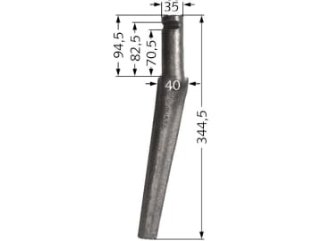 Industriehof® Kreiseleggenzinken links/rechts, 344,5 mm, für Krone, RH57A Industriehof® Kreiseleggenzinken links/rechts, 344,5 mm, für Krone, RH57A