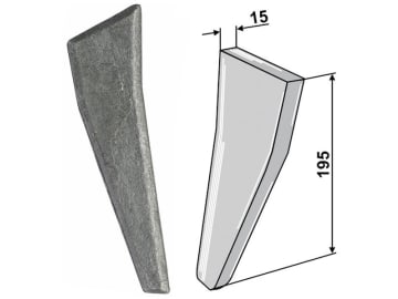 Industriehof® Aufschweißspitze links/rechts, für Amazone Kreiseleggenzinken RH-92 R/L, RH-92 A Industriehof® Aufschweißspitze links/rechts, für Amazone Kreiseleggenzinken RH-92 R/L, RH-92 A