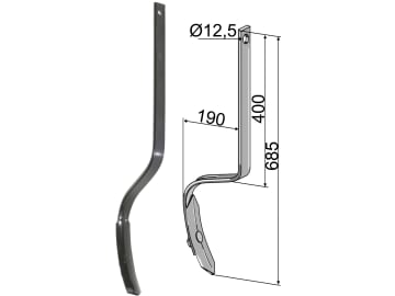 Industriehof® Spurlockerzinken 685 x 12 x 32 mm mit Schar, für universal, 10.5004/1 Industriehof® Spurlockerzinken 685 x 12 x 32 mm mit Schar, für universal, 10.5004/1