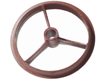 Industriehof® Cambridgering 450 mm, Welle rund, 50 mm, Breite Nabe 100 mm, Grauguss (GG20), 314-450 Industriehof® Cambridgering 450 mm, Welle rund, 50 mm, Breite Nabe 100 mm, Grauguss (GG20), 314-450