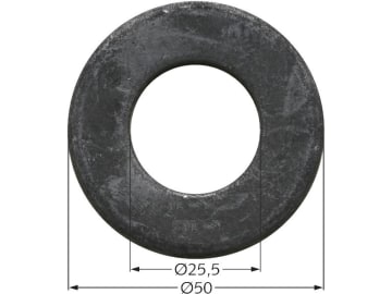 Industriehof® Scheibe 25,5 x 50 x 4 mm für Agrimaster, Maschio, 63-AGM-504 Industriehof® Scheibe 25,5 x 50 x 4 mm für Agrimaster, Maschio, 63-AGM-504