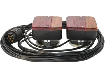 Schlussleuchtensatz, Magnethaftung, Blink-, Brems- und Schlussleuchte, Länge Kabel 7 m Schlussleuchtensatz, Magnethaftung, Blink-, Brems- und Schlussleuchte, Länge Kabel 7 m