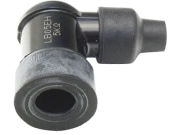 Zündkerzenstecker für NGK Zündkerzen mit SAE Mutter 90° abgewinkelt, kurz, spritzwassergeschützt Zündkerzenstecker für NGK Zündkerzen mit SAE Mutter 90° abgewinkelt, kurz, spritzwassergeschützt