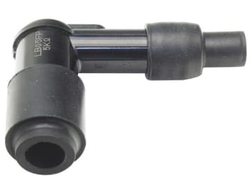 Zündkerzenstecker für NGK Zündkerzen mit SAE Mutter 90° abgewinkelt, spritzwassergeschützt Zündkerzenstecker für NGK Zündkerzen mit SAE Mutter 90° abgewinkelt, spritzwassergeschützt