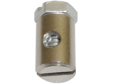 Schraubnippel Ø Schaft 6 mm, Länge 9 mm, montiert, mit Sechskantschraube M 4 x 7 Schraubnippel Ø Schaft 6 mm, Länge 9 mm, montiert, mit Sechskantschraube M 4 x 7