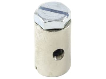Schraubnippel Ø Schaft 10 mm, Länge 16 mm, montiert, mit Sechskantschraube M 6 x 10 Schraubnippel Ø Schaft 10 mm, Länge 16 mm, montiert, mit Sechskantschraube M 6 x 10