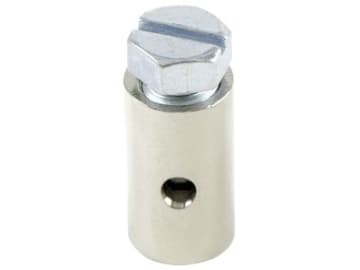 Schraubnippel Ø Schaft 8 mm, Länge 15 mm, montiert, mit Sechskantschraube M 6 x 10 Schraubnippel Ø Schaft 8 mm, Länge 15 mm, montiert, mit Sechskantschraube M 6 x 10
