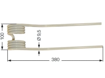 Kreiselheuerzinken 380 x 100 x 9,5 mm für Stoll Kreiselheuer Z 450 D, Z 550 D, Z 550 A, Z 660 Hydro, Speed 580 Hydro, Speed 680 Hydro, Speed 900 Hydro Kreiselheuerzinken 380 x 100 x 9,5 mm für Stoll Kreiselheuer Z 450 D, Z 550 D, Z 550 A, Z 660 Hydro, Speed 580 Hydro, Speed 680 Hydro, Speed 900 Hydro