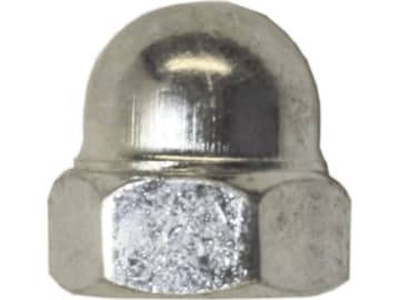 Hutmutter DIN 1587, M 10, Stahl, verzinkt; blau passiviert (A2K), hohe Form, 035610 Hutmutter DIN 1587, M 10, Stahl, verzinkt; blau passiviert (A2K), hohe Form, 035610