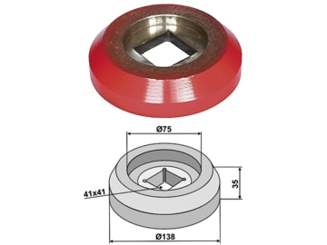 Industriehof® Innenflansch 138 x 75 x 35 mm für Lagerung für Vierkantwelle 40 x 40 mm (Best. Nr. 10075727), Bougnot, Dal-Bo, Gregoire BessonKuhn, Quivogne, 31-0037H Industriehof® Innenflansch 138 x 75 x 35 mm für Lagerung für Vierkantwelle 40 x 40 mm (Best. Nr. 10075727), Bougnot, Dal-Bo, Gregoire BessonKuhn, Quivogne, 31-0037H