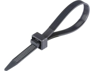 Herth + Buss Kabelbinder 203 x 7,6 mm, schwarz, 50 St., Verzahung beidseitig, Wiederöffnung möglich, 50 266 514 Herth + Buss Kabelbinder 203 x 7,6 mm, schwarz, 50 St., Verzahung beidseitig, Wiederöffnung möglich, 50 266 514