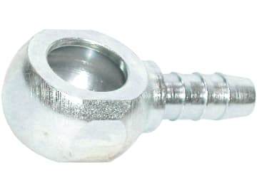 Ringnippel gerade, mit Schlüsselfläche, Ø Ring 16 mm, für Polyamidrohr 6 mm Ringnippel gerade, mit Schlüsselfläche, Ø Ring 16 mm, für Polyamidrohr 6 mm