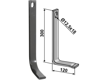 Industriehof® Stützfeder 300 x 10 x 32 mm, für Amazone, Spurlockerzinken mit Schar (Best. Nr.10075577), 10.5015/2 Industriehof® Stützfeder 300 x 10 x 32 mm, für Amazone, Spurlockerzinken mit Schar (Best. Nr.10075577), 10.5015/2