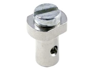 Schraubnippel Ø Kopf 8 mm, Ø Schaft 6 mm, Länge 13 mm, montiert, mit Schraube M 4 x 9,5 mm Schraubnippel Ø Kopf 8 mm, Ø Schaft 6 mm, Länge 13 mm, montiert, mit Schraube M 4 x 9,5 mm