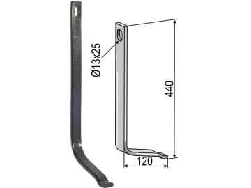 Industriehof® Stützfeder 440 x 12 x 32 mm, für universal, Spurlockerzinken mit Schar (Best. Nr. 10075571), 10.5004/2 Industriehof® Stützfeder 440 x 12 x 32 mm, für universal, Spurlockerzinken mit Schar (Best. Nr. 10075571), 10.5004/2