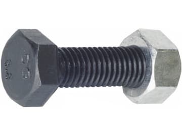 Industriehof® Sechskantschraube M 12 x 1,75 x 40 - 8.8 mit Sicherungsmutter für JF, 63-1240 Industriehof® Sechskantschraube M 12 x 1,75 x 40 - 8.8 mit Sicherungsmutter für JF, 63-1240