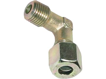 Winkel-Einschraubverschraubung "WE-SM" schwer, RA 12, M 18 x 1,5 kegelig, 90 °, Abdichtung Kegelgewinde Winkel-Einschraubverschraubung "WE-SM" schwer, RA 12, M 18 x 1,5 kegelig, 90 °, Abdichtung Kegelgewinde