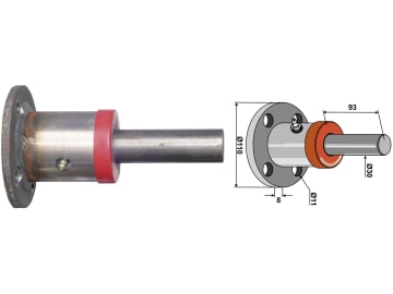 Industriehof® Scheibennabe Ø Welle 30 mm, Länge 93 mm, Lochkreis 86 mm, 31-880500 Industriehof® Scheibennabe Ø Welle 30 mm, Länge 93 mm, Lochkreis 86 mm, 31-880500