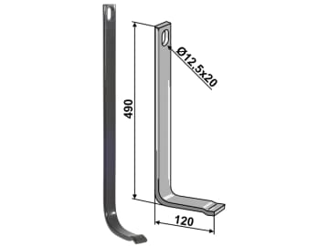 Industriehof® Stützfeder 490 x 10 x 32 mm, für universal, Spurlockerzinken mit Schar (Best. Nr. 10075578), 10.5015L/2 Industriehof® Stützfeder 490 x 10 x 32 mm, für universal, Spurlockerzinken mit Schar (Best. Nr. 10075578), 10.5015L/2