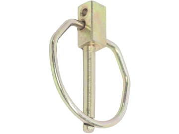 Sicherheitsklappsplint 4,5 x 32 mm, ähnlich DIN 11023, mit 3. Loch für Sicherungskette Sicherheitsklappsplint 4,5 x 32 mm, ähnlich DIN 11023, mit 3. Loch für Sicherungskette