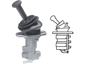 Wabco Handbremsventil, pneumatisch, mit Faltenbalg, Betriebsdruck max. 10 bar, Austauschteil, 961 722 260 7 Wabco Handbremsventil, pneumatisch, mit Faltenbalg, Betriebsdruck max. 10 bar, Austauschteil, 961 722 260 7