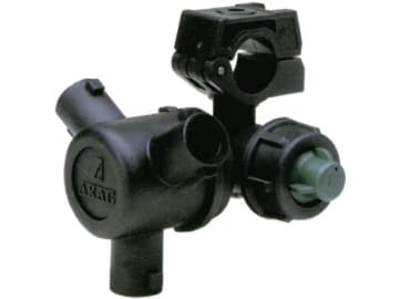 Agrotop Düsenhalter für 2 Düsen 20 mm, für 1/2 " Rohr, mit Membran-Tropfstopventil, Kunststoff, 12755 Agrotop Düsenhalter für 2 Düsen 20 mm, für 1/2 " Rohr, mit Membran-Tropfstopventil, Kunststoff, 12755