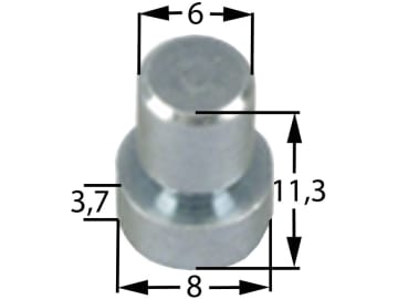 Scherbolzen Ø außen 6 mm; 8 mm für Messerkupplungen Rasentraktoren Ayp, Husqvarna, 10 St. Scherbolzen Ø außen 6 mm; 8 mm für Messerkupplungen Rasentraktoren Ayp, Husqvarna, 10 St.