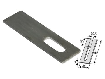 Industriehof® Sicherungsblech 93 x 30 x 3 mm, für Universal Baggerzahn, 18300-17 Industriehof® Sicherungsblech 93 x 30 x 3 mm, für Universal Baggerzahn, 18300-17