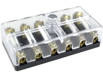 Herth + Buss Sicherungsdose 6-polig, mit Schraubanschluss für Torpedosicherungen, 50 300 626 Herth + Buss Sicherungsdose 6-polig, mit Schraubanschluss für Torpedosicherungen, 50 300 626