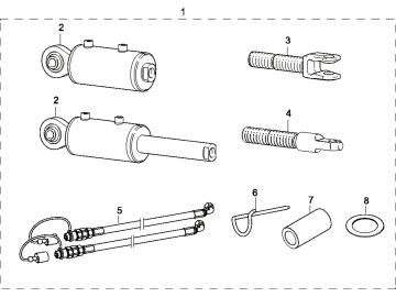 Walterscheid HVST-Satz "540", Einbaulänge ab 650 mm, für Stabilisatoren hydraulisch, 1203509 Walterscheid HVST-Satz "540", Einbaulänge ab 650 mm, für Stabilisatoren hydraulisch, 1203509