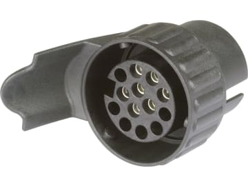 Herth + Buss Anhänger-Adapter "Micro" 12 V Stecker 7-polig; Steckdose 13-polig, Länge 76 mm, 51 305 474 Herth + Buss Anhänger-Adapter "Micro" 12 V Stecker 7-polig; Steckdose 13-polig, Länge 76 mm, 51 305 474